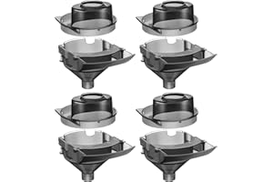 Gulfmew 4 Sets Replacement Funnel Compatible with Baby Brezza Replacement Parts Funnel and Cover Baby Formula Dispenser, Grey
