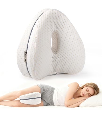 Oreiller D'alignement Pour Dormeur Côté - Coussin Entre-jambes Confort Bassin, Housse Lavable, Voyage Et Sieste