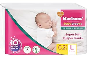 Morisons Baby Dreams SuperSoft Diaper Pants Large - L (62 Pieces)