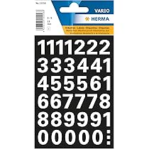 117 Adesivi Numeri Blu - Altezza 3 Cm, Da 0 A 9, Euro E %, Resistenti All'Acqua Per Esterno - Foto 7