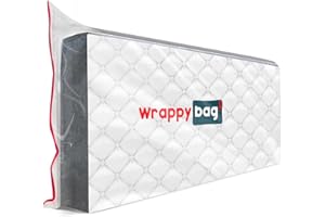 WRAPPYBAG – Protective Plastic Mattress Case — Baby Size — Waterproof, Anti-Tear Storage Bag — For House Moves, Storage and Transport (28" x 55")