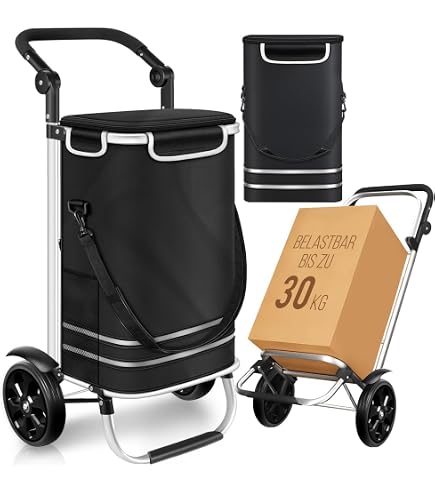 Großer Klappbarer Auto-Kofferraum-Trolley – 40 Kg Kapazität, Mit Deckel, Ideal Für Einkäufe