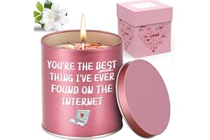 OEAGO Valentines Gifts for Her Girlfriend, Candles Gifts for Women 9 Oz Soy Wax Funny Christmas Gifts Anniversary Romantic Gifts Valentines Day Gardenia Scented Candles Birthday Gifts for Women Wife Fiancee