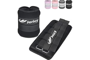 JORICY Pesi per Caviglie, Cavigliere Pesi Caviglie con Strisce Regolabili Set di 1 2 3 4 5 6 8 10 kg Peso Caviglia Cavigliera Pesi Polsi e Caviglie per Palestra Pilates Fitness Donna Uomo