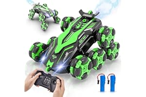 PENGBU RC Samochód zdalnie sterowany dla dzieci 4 6 8 10 lat, 1/16 360 stopni obracany samochód zdalnie sterowany, 2,4 Ghz RC Car ze światłami LED i sprayem, zabawki dla dzieci 4 5 6 7 8 9 10 lat dziewczynki