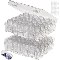 Scatola Portaoggetti Per Perline Con 15 Scomparti – Organizer In Plastica Trasparente Con Coperchio, Ideale Per Diamanti Painting, Strass E Hobby Creativi (Confezione Da 2) - 2