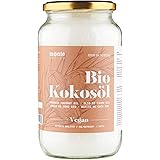 Monte Nativo Kokosöl Bio (1000ml Glas) | Bio Kokosfett | Premium, Nativ und Naturrein, Vegan, 1 Kaltpressung, Rohkostqualität