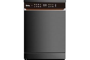 Terim TERDW1508SKYT Dishwasher, 15 Place Settings, 8 Programs, BLDC Inverter Motor, Auto Door + Hot Air Drying, 3 Racks, Dark Silver