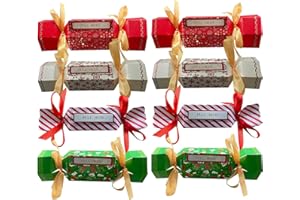FYKTIK 8Pcs Christmas Money Box Cash Gift Pull, Christmas Money Crackers, Surprise Christmas Money Gift Boxes for Kids Adult Presents, Money Wallets Candy Box Pull out Cash, Money Pull Candy Box for Party