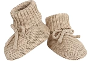 mimixiong Baby Booties Newborn First Walkers Cozy Shoes Warm Knit Soft Booties for Infant Boy Girl
