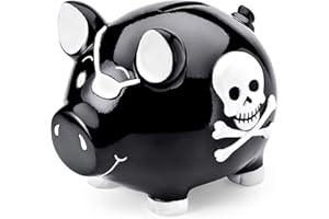 Mousehouse Gifts Childrens Pirate Themed Piggy Bank Money Box Gift for a Boy or a Girl