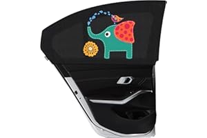 Asstikoo Car Window Shades for Baby, Car Sun Shades with UV Protection, Universal Fit Stretchable Side Window Sunscreen Sun Shades, Rear Window Shades For Kids (2 Pack)(55 * 100cm)
