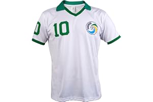 JL Sport Pele Edson Arantes do Nascimento Retro NY Cosmos Football League White Jersey 10 Jersey
