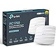 TP-Link AC1750 Wi-Fi Dual Band Gigabit Ceiling Mount Access Point, MU-MIMO, Support 802.3af/at/Passive PoE, Easily Mount to Wall or Ceiling, Free EAP Controller Software (EAP245), White