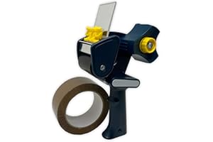 UNIVERS GRAPHIQUE pistolet dévidoir applicateur de ruban adhésif professionnel compatible avec ruban adhésif,rouleau standard dérouleur pro,