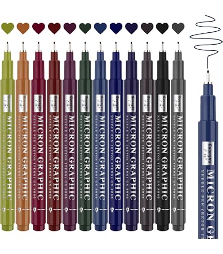 Artline Architect Grade Fineliner Drawing Pens - Black, Waterproof, Fade Resistant (Select Size)