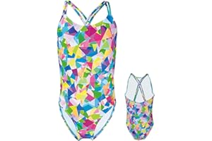 SUNXBUK Traje de Baño Una Pieza Niña,Bañador de Una Pieza para Niñas,Bañador Natacion Niña