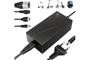 SKEMIX Chargeur Trotinette Electrique, 42V 2A Chargeurs de Scooter avec 4 Connecteurs Universel Chargeur, Trottinette électrique pour pour Hoverboard，E-Bike，Scooter électrique, Xiaomi M365/Pro 2