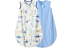 Duomiaomiao Śpiwór niemowlęcy 0,5 Tog, całoroczny śpiwór, z motywem kreskówki, lekki, wysokiej jakości bawełniany śpiwór dla dziewcząt, odpowiedni dla dzieci w wieku od 6 miesięcy do 5 lat