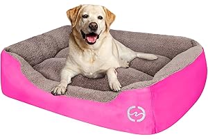 PUPPBUDD Dog Beds for Medium Dogs, Rectangle Washable Dog Bed Comfortable and Breathable Pet Sofa Warming Orthopedic Dog Bed for Medium Dogs