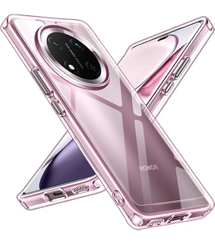 Cover ESONG Per HONOR X7A Con Protezione Militare E Scorrevole Per Fotocamera | Include 2 Pellicole Vetro Temperato E Anello Magnetico | Oro Rosa