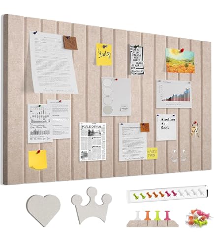 LUPATDY Filz-Pinnwand 60x40 Cm – Selbstklebend, 0,9 Cm Dick – Für Büro, Kinderzimmer & Küche