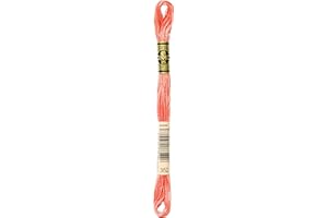 DMC 117-352 Mouline Stranded Cotton Six Strand Embroidery Floss Thread, Light Coral, 8.7-Yard