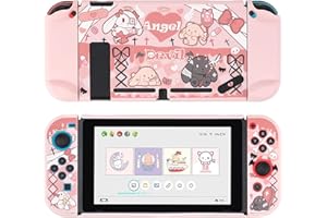 GeekShare Schutzhülle Slim Cover Case kompatibel mit Nintendo Switch und Joy Con – Stoßdämpfung und Kratzfest – Gothic Bunny