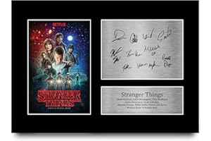 HWC Trading A4 Stranger Things Cast Millie Bobby Brown Cadeaux Imprimé Signé Autographe Photo pour les fans de télévision - A4