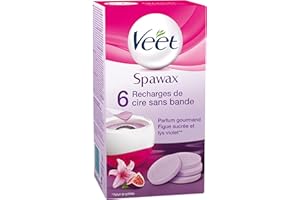 Veet SPAWAX - 6 Recharges de cire - Figue Sucrée et Lys Violet