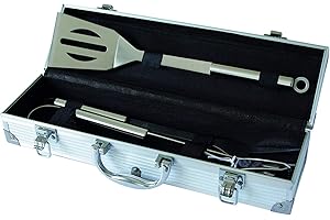 Pradel Excellence - Maletín con cubiertos de barbacoa, (espátula, tenedor y pinzas)