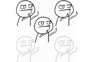 WAKAUTO 5 Stück Mittelfinger Aufkleber Lustige Autoaufkleber Auto Stickers für Wand Fenster Laptop Auto Aufkleber Lustige Car Sticker Autoaufkleber Lustig Auto Sticker Lustig Aufkleber(Schwarz Weiß)