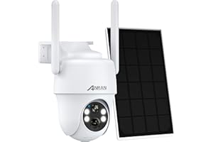 ANRAN 3G/4G LTE Zewnętrzna kamera monitorująca z baterią, karta SIM+karta SD 32GB, 2K 360° Kamera słoneczna PTZ, wykrywanie człowieka, kolor noktowizora, 2-drożny dźwięk, IP65 wodoodporny, G1 biały