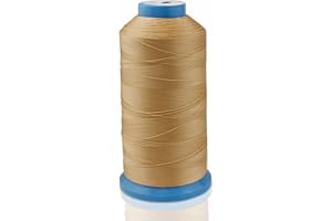 Aussel Nylon Cosido Hilo de Coser 1500 Yarda tamaño T70# 69 para la tapicería, Mercado al Aire Libre, Cortinas, Abalorios, Equipaje, monederos