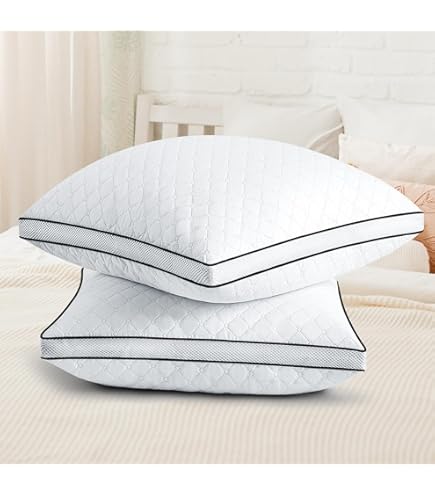 WENDRE Ademend Kussen 40x80 cm - Zacht, 100% Katoen Percale Hoes