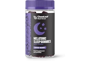 HILLTEN HEALTH Natural Sleep Support Gummies for Adults - Melatonic Formula for Restful Nights, Sleep Gummies Promoting Natural Melatonin Production, Promotes Healthy Sleep Patterns, 60 Count