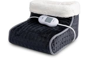 alpina Chauffe Pied – Chausson Chauffant Electrique – Pied Chauffant avec 3 Niveaux – Chaussons Chauffants – Bouillotte Pied – Pantoufle Chauffante – Bouillotte pour les Pieds