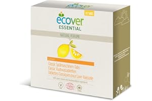 Ecover Essential Tablettes Lave-Vaisselle, Nettoyant aux Extraits Botaniques pour Lave-Vaisselle, Parfum Citron, 70 Tablettes