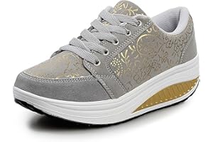 QZBAOSHU Donne Sneaker Dimagrante Scarpe Donna Passeggio Scarpe Ginnastica Fitness Cunei Piattaforma Scarpe