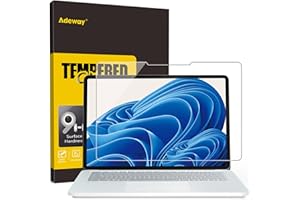 Adeway Protector de pantalla de Surface Laptop Studio 2/1, ultra sensible/HD transparente/fácil instalación, protector de pantalla de vidrio templado de 14.4 pulgadas (Modelo 2029/1964)