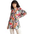 Leriya Fashion Shirt for Women | Printed Casual Crop Top | Long Sleeve Stylish Collared |Korean Oversized Button-Down |Causal |Formal | Trendy