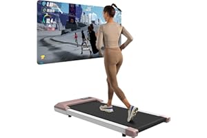 Copant Tapis roulant, tapis roulant con LCD Scarn, pedana da 2,5 HP con APP e controllo remoto, carico massimo 159 kg, con corsi di allenamento e corse, 1-8km/h per casa o ufficio