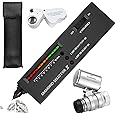 Diamond Tester Pen, High Accuracy Electronic Jewelry Diamond Tester Pen Professional Diamond Detector with 2Pcs 30X 60X Magnifying Glasses Mini Led Foldable Magnifying