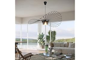 DS UUBY Vertigo LED Światło wiszące Nowoczesne oświetlenie sufitowe w salonie podwieszane, Vintage żyrandol włókna szklanego/poliuretanowego kapelusz Design kuchnia Sypialnia Dekoracyjna lampa E27 Shade