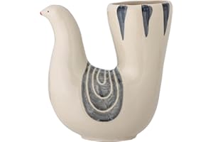 BLOOMINGVILLE Trudy Wazon, bia?y, kamionka, d?. 19 x wys. 19 x szer. 7,5 cm