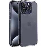 Minesk iPhone 15 Pro ile Uyumlu SuperMatt Serisi Arkası Parmak izi Tutmayan Sert Mat Polikarbonat Kenarları Tpu Silikon Metal