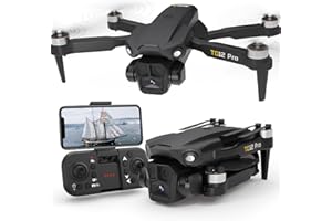 Toladrone Drones con Camara, Motor sin Escobillas Drone para Principiantes Mini Drone con Doble Cámara, Dron para Niños 5G WiFi FPV Transmisión Drone Quadcopter RC Plegable Dron TD12Pro