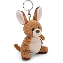 Sleutelhanger Lynx Lyka 10 cm beige - Duurzame metgezel knuffeldierhanger met sleutelring sleutelhanger voor sleutelkoord, tas, rugzak en meer