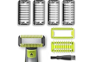 ACTSIME Trimmaufsätz Kompatibel mit One Blade QP2520 QP2530 QP2620 QP2630 QP6510 QP6520, Rasierer Aufsatz für Körperkamm Gesichtshaar schneidemaschinen Bartschneider