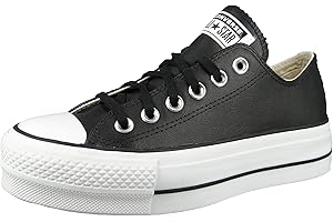 Converse CTAS Lift Clean Ox Black/White, Zapatillas Mujer